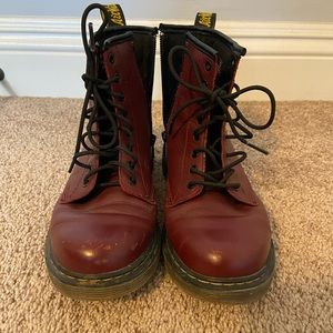 Women’s/Girls Maroon Dr Martens. Size 3